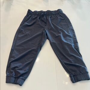 Ladies Jockey Tie Waist Joggers - Dark Gray, Size Medium